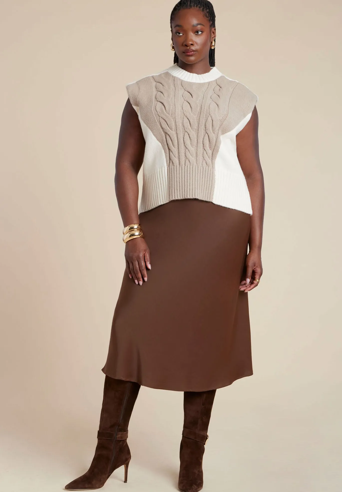 Colorblock Sweater Vest