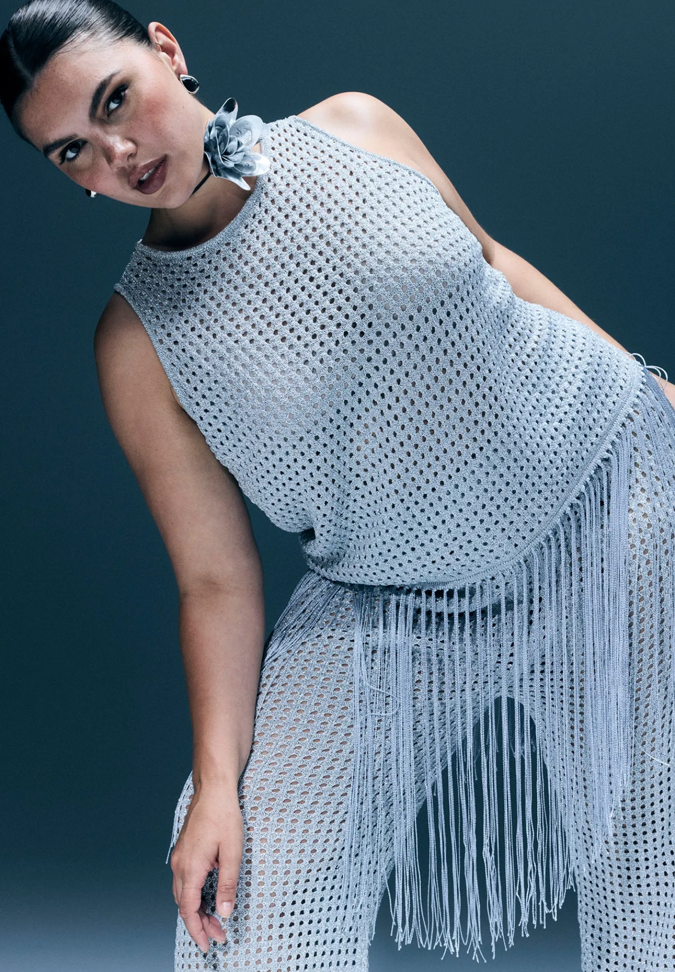 Crochet Fringe Sweater Tank