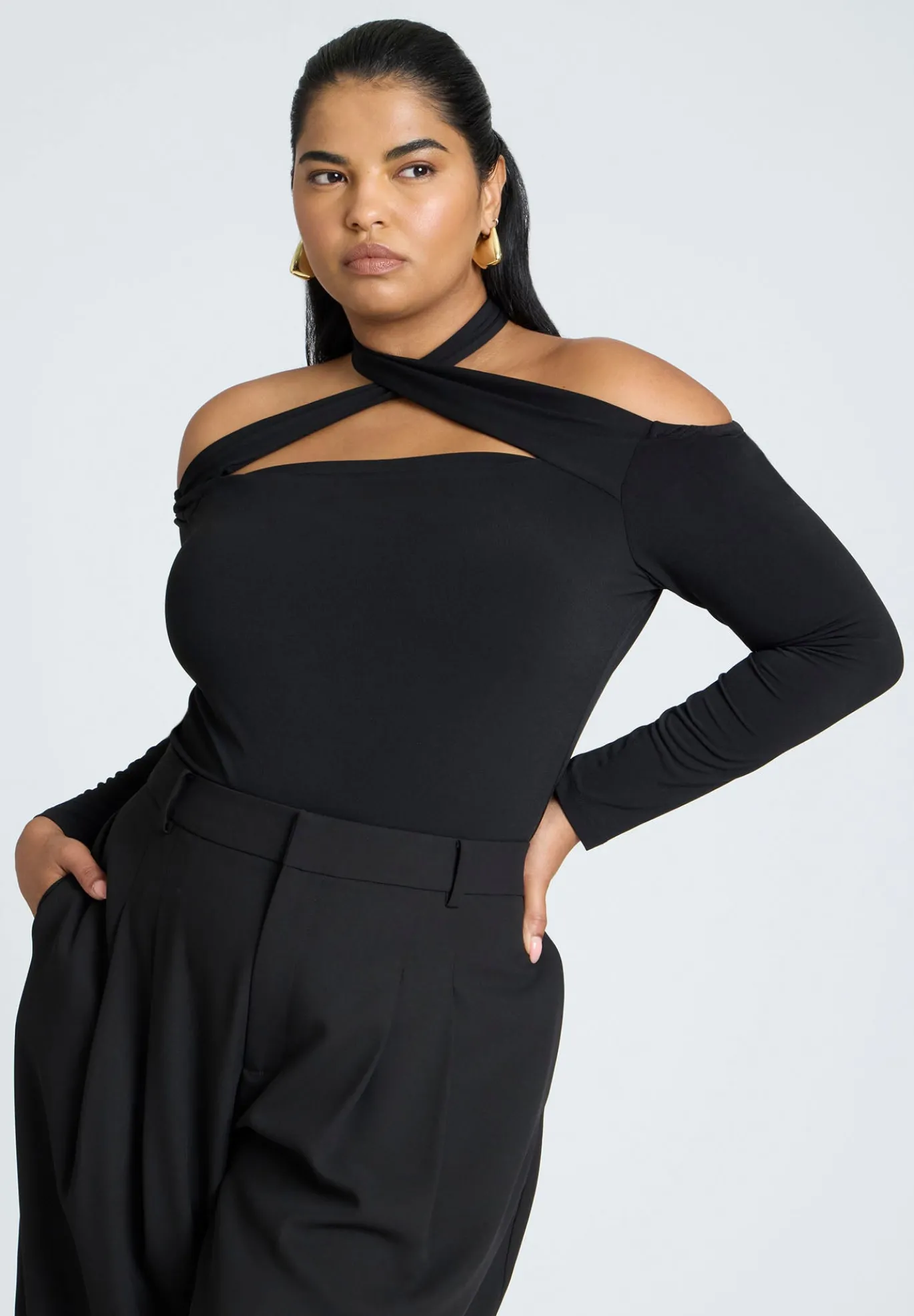 Cross Front Cut Out Top