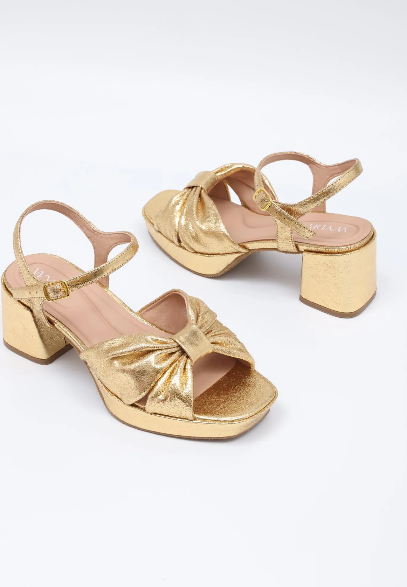 Darcy Pleated Platform Sandals