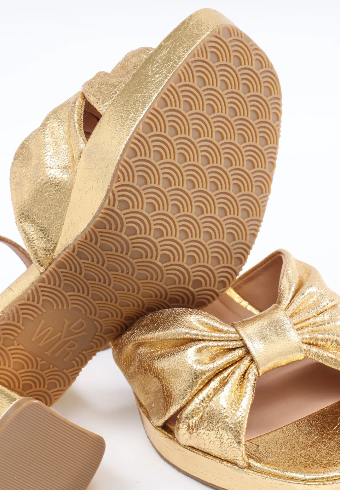 Darcy Pleated Platform Sandals