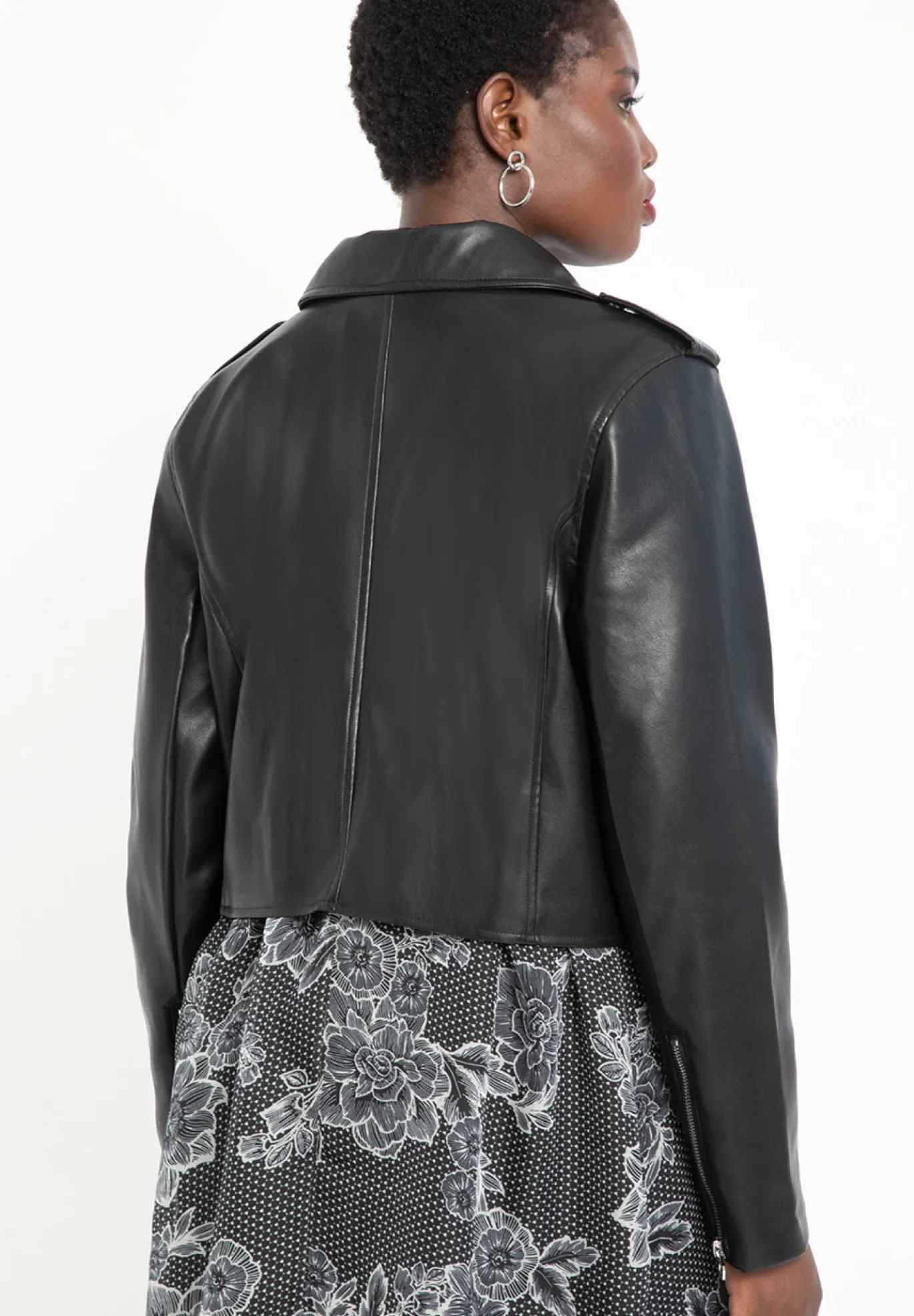 Faux Leather Moto Jacket