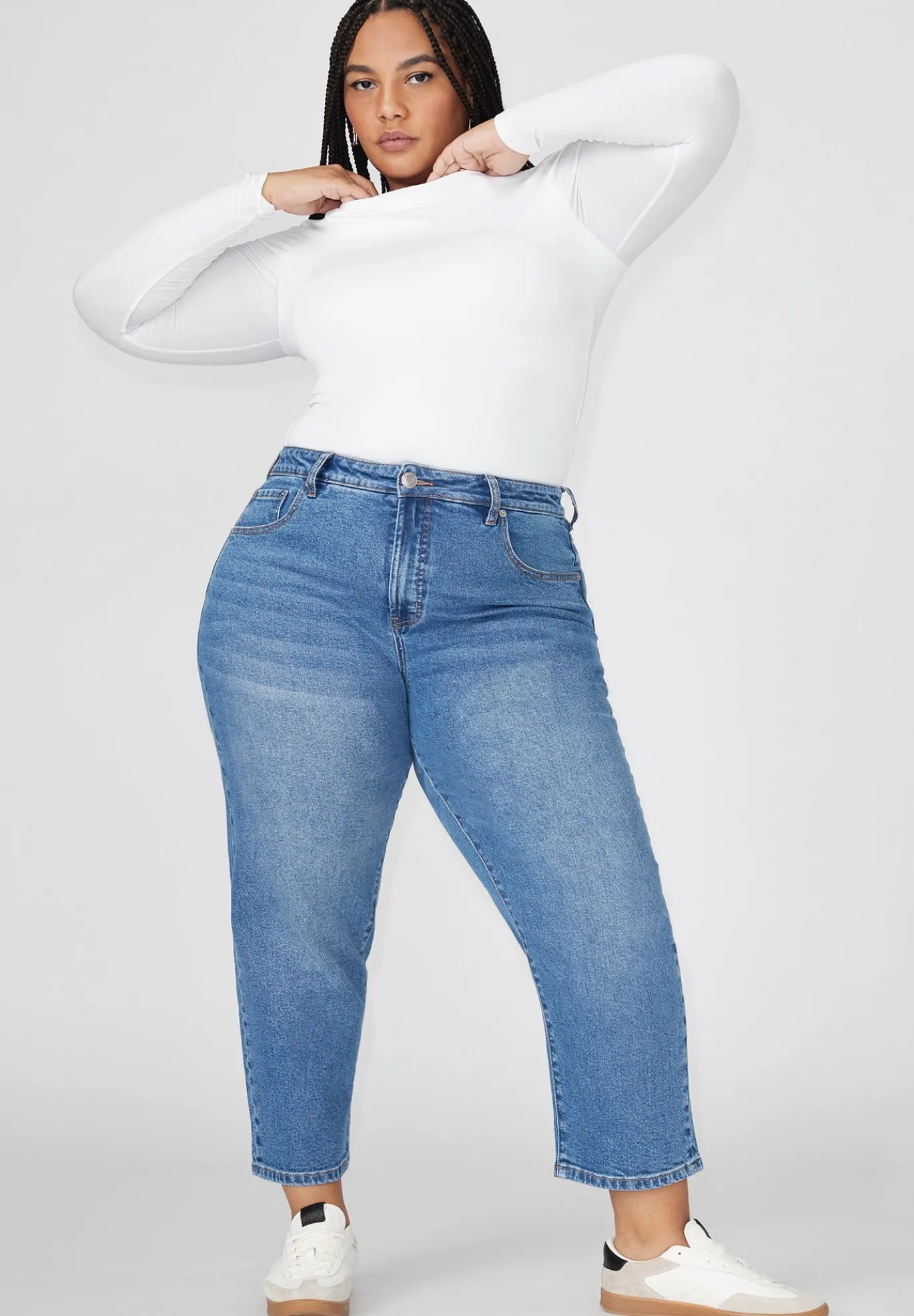 The Naomi Comfort Stretch Straight Leg Jean Crop