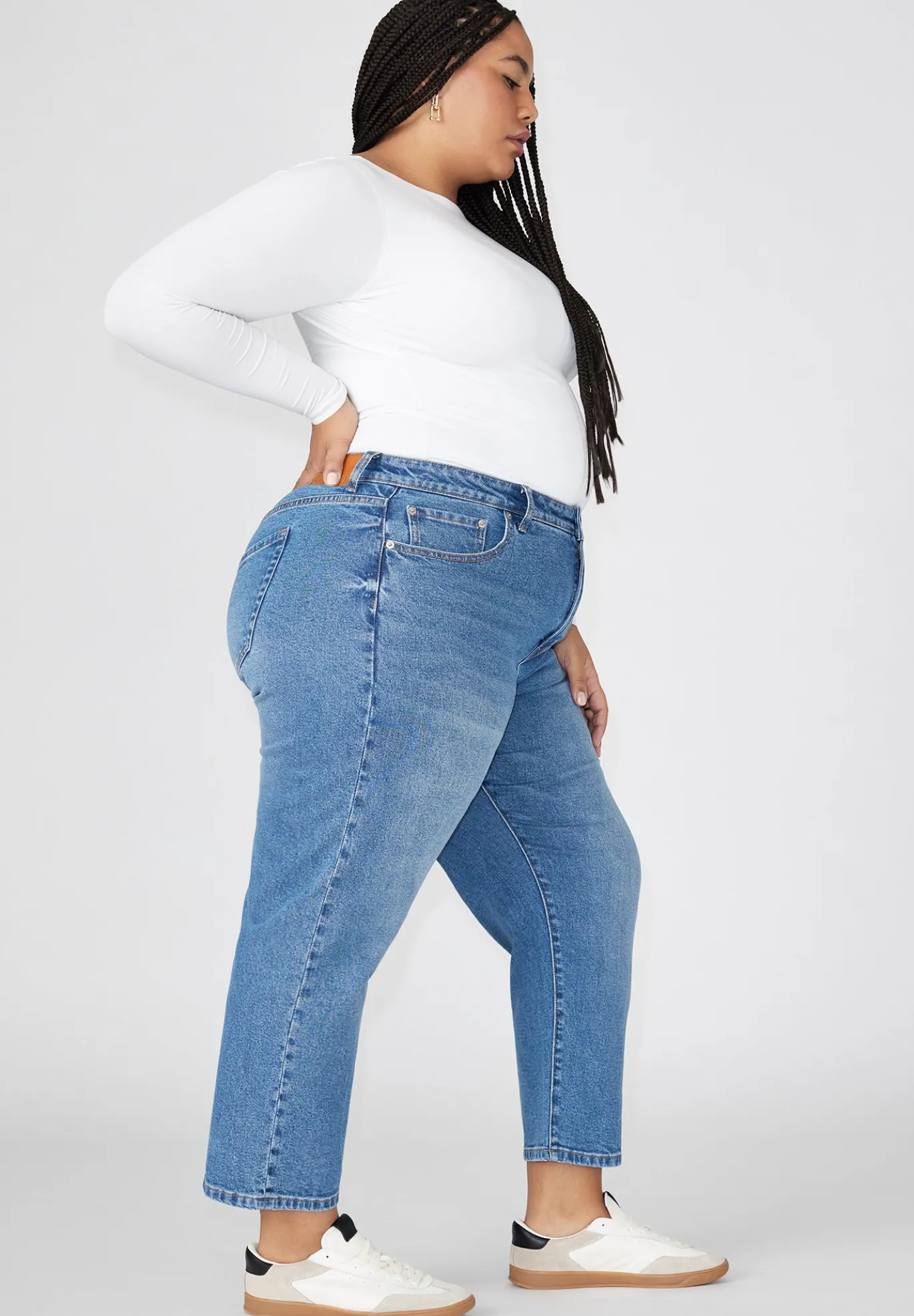 The Naomi Comfort Stretch Straight Leg Jean Crop