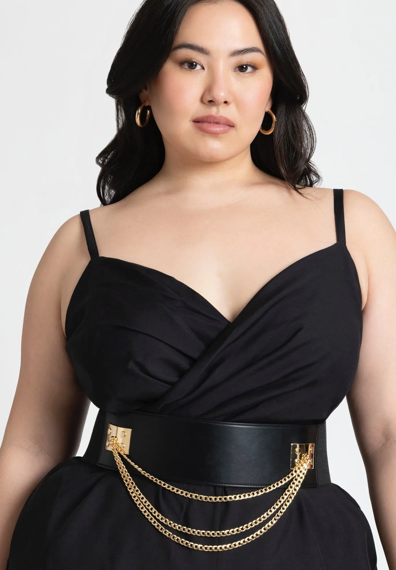 Wide Waist Chain Belt